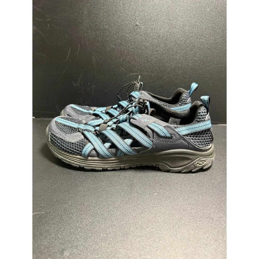 Chaco Outcross Evo 1 Mens Blue Gray Mesh Water Hiking Shoes Size 12 J104767